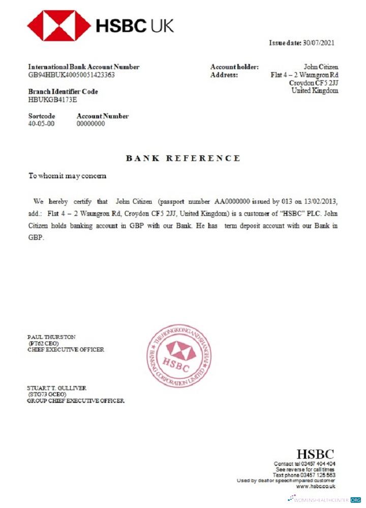 Download United Kingdom HSBC reference2 Photoshop template